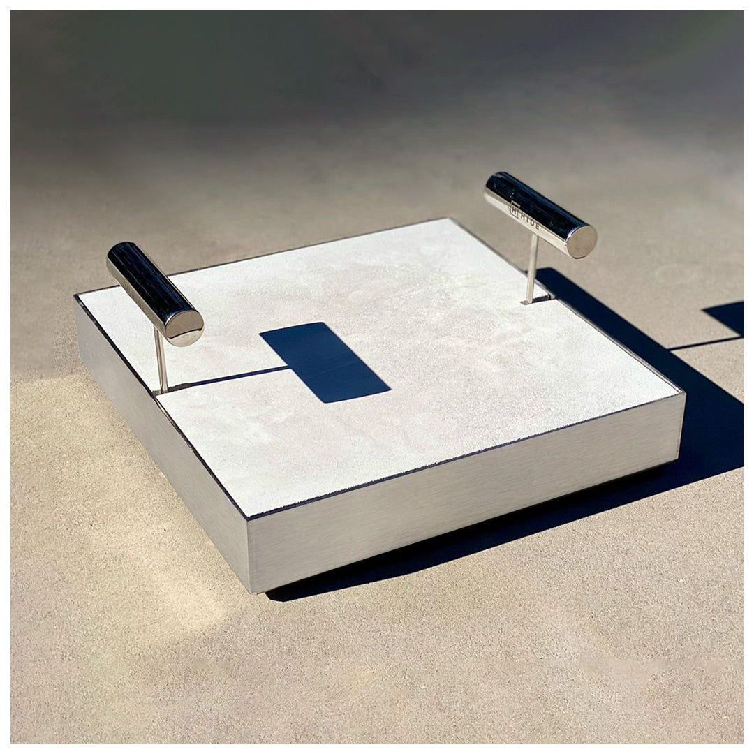 HIDE Stainless Steel Access Cover with concrete infill.