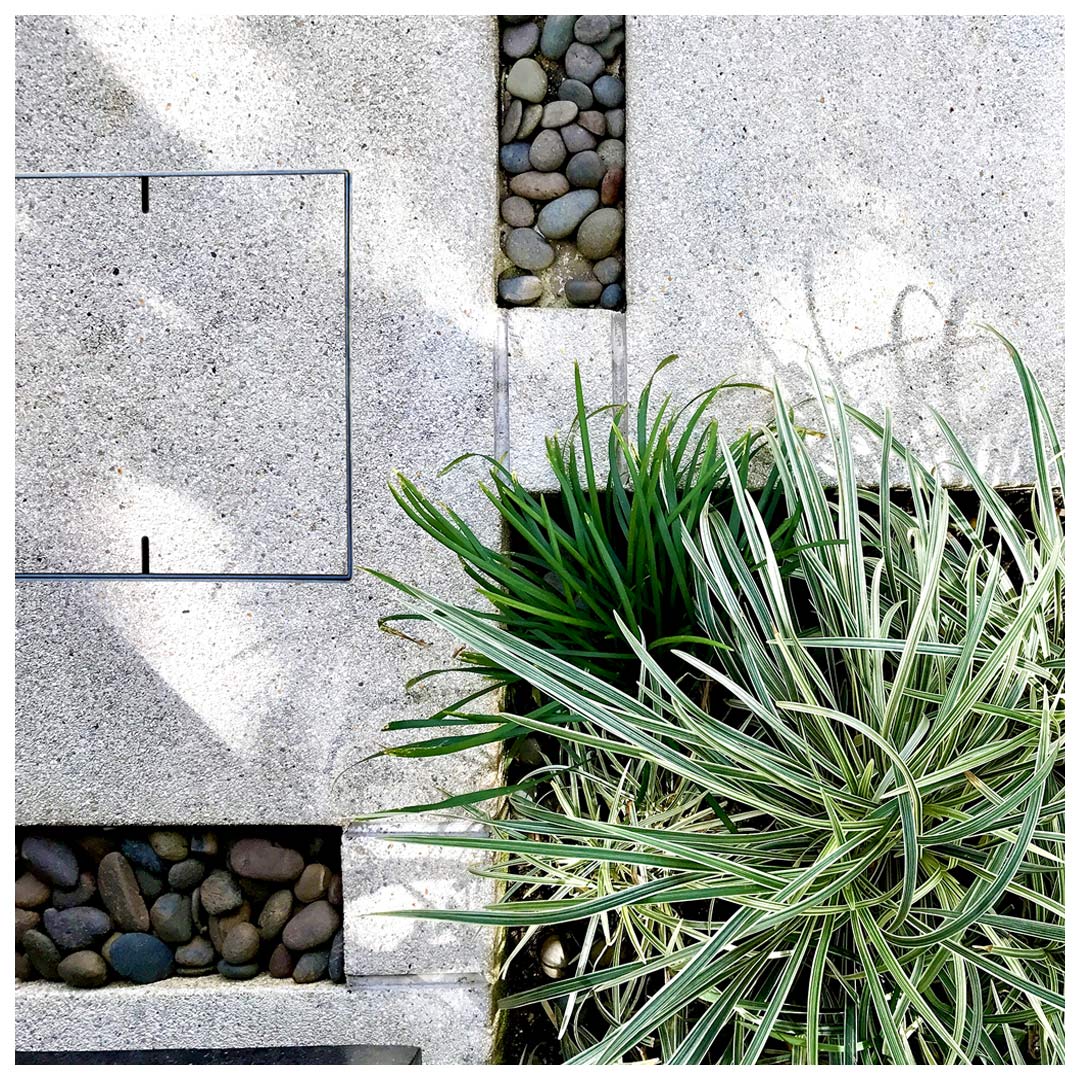 HIDE Concrete Access Cover with exposed aggregate finish inlay.