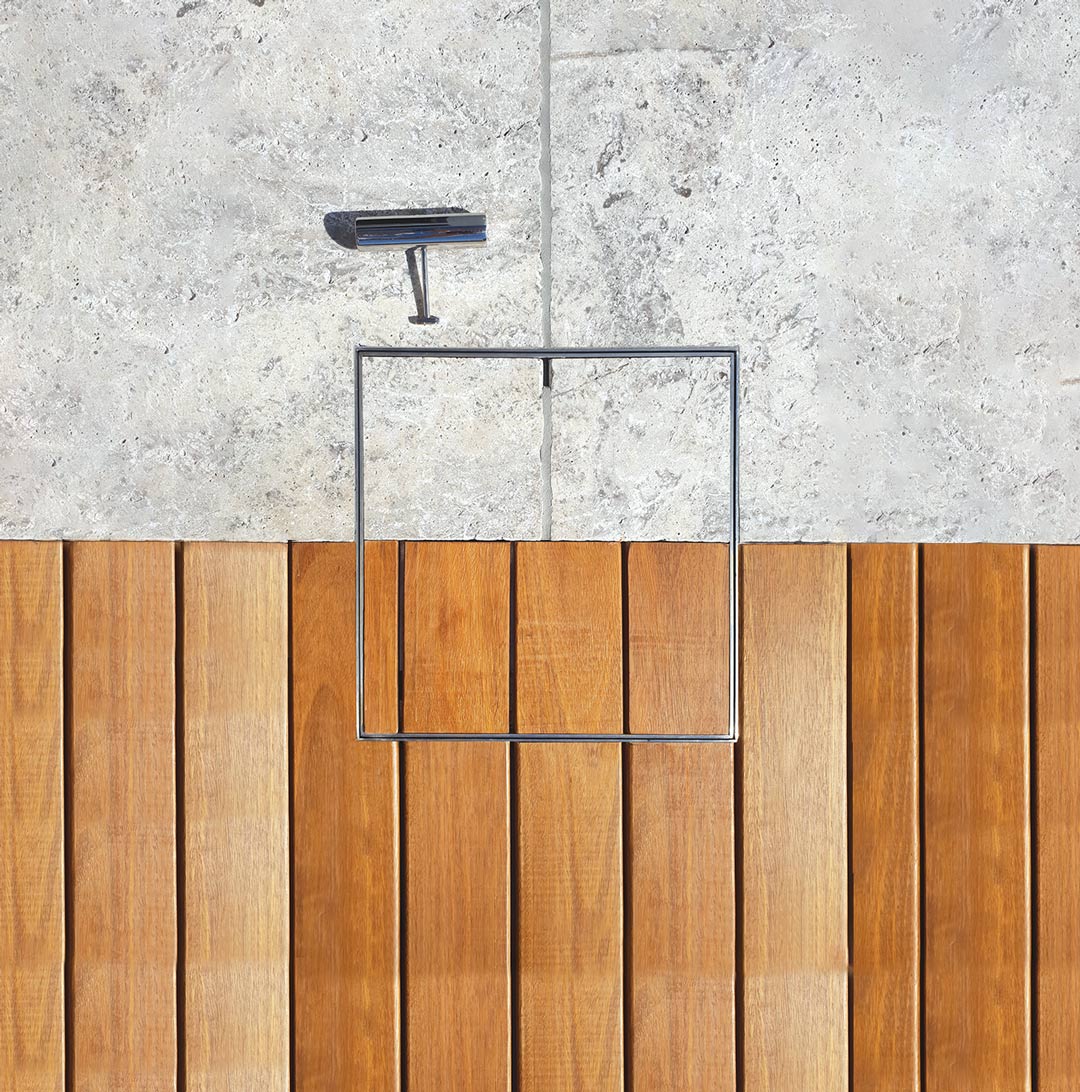 HIDE Cover with a dual inlay of stone and timber decking.