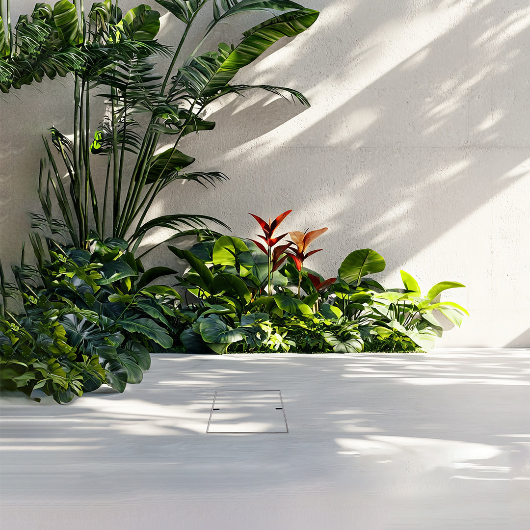 Camouflaged HIDE concrete cover with 2 slots